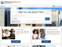 Tablet Screenshot of oklahomajobnetwork.com